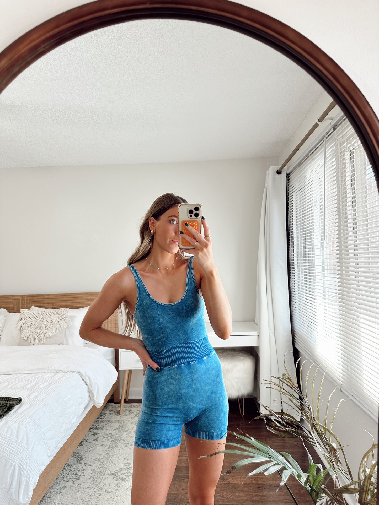 Brynn Romper - Blue