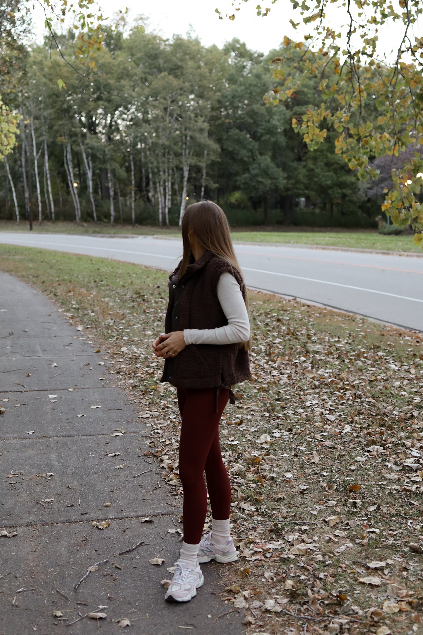 Isla Teddy Vest - Chocolate Brown