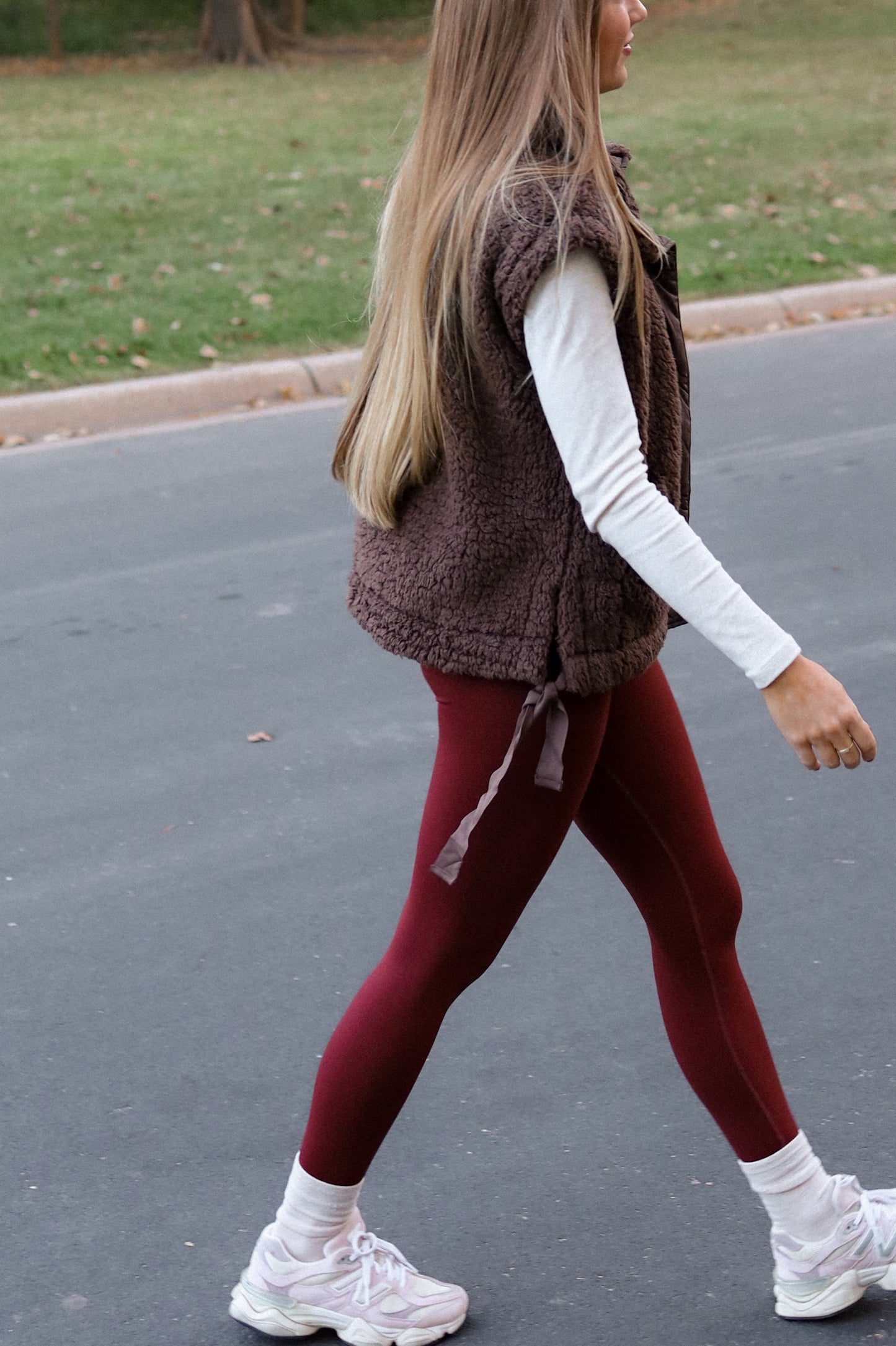 Isla Teddy Vest - Chocolate Brown