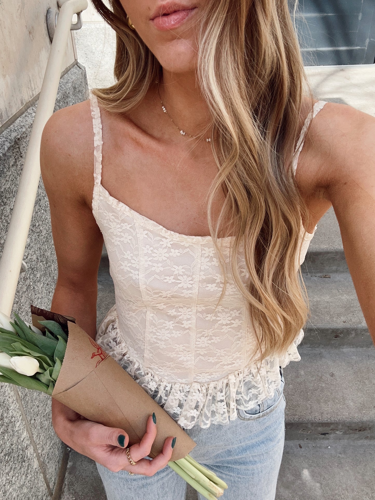 Hannah Lace Tank