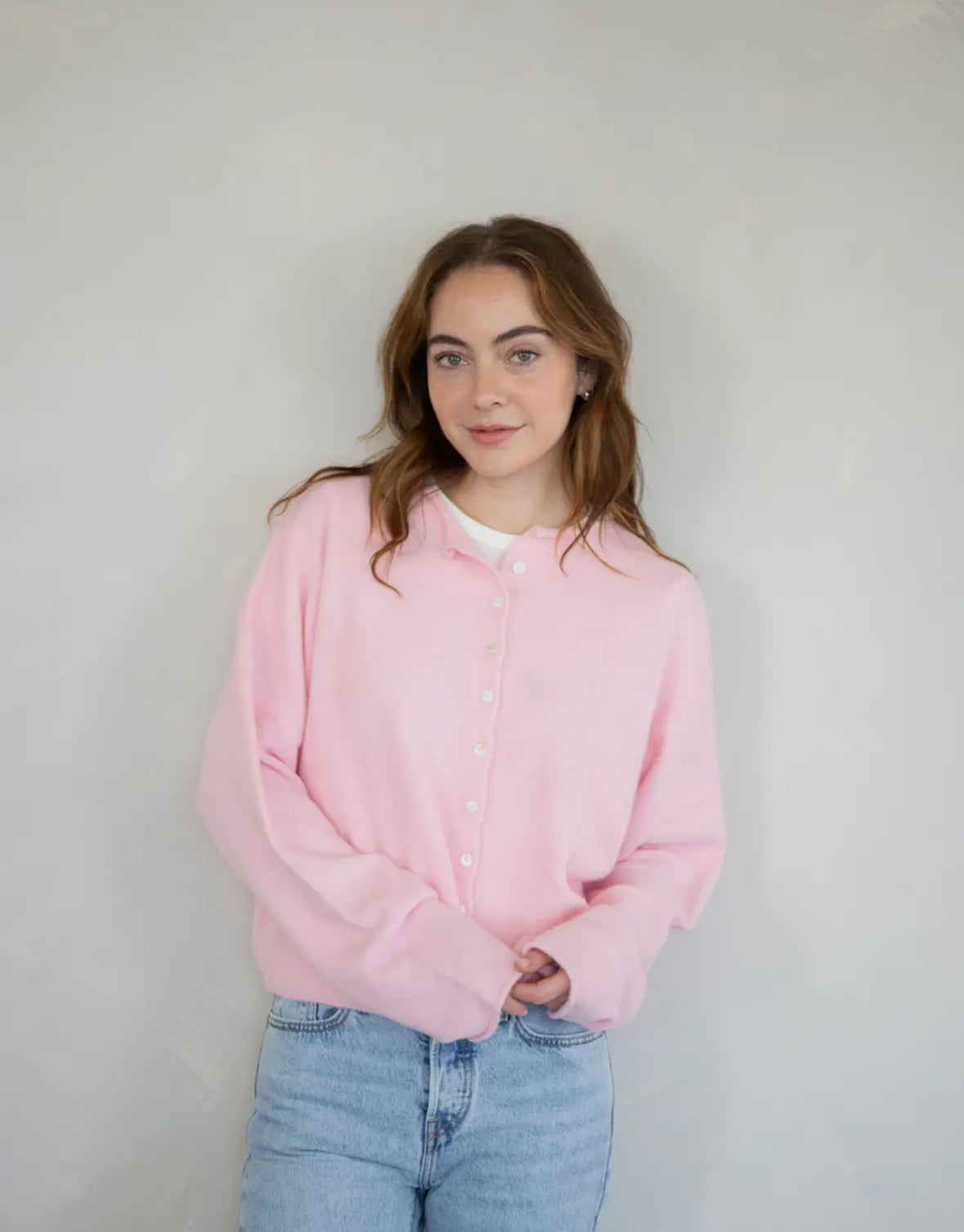 Ashtyn Cardigan - Baby Pink