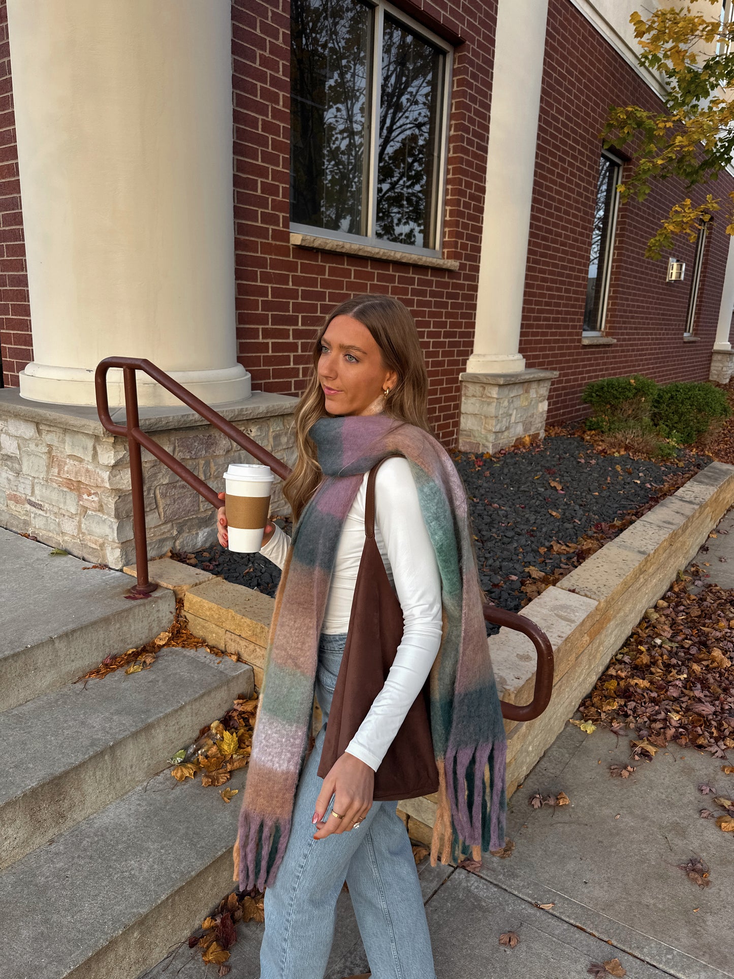 Delphine Scarf - Green