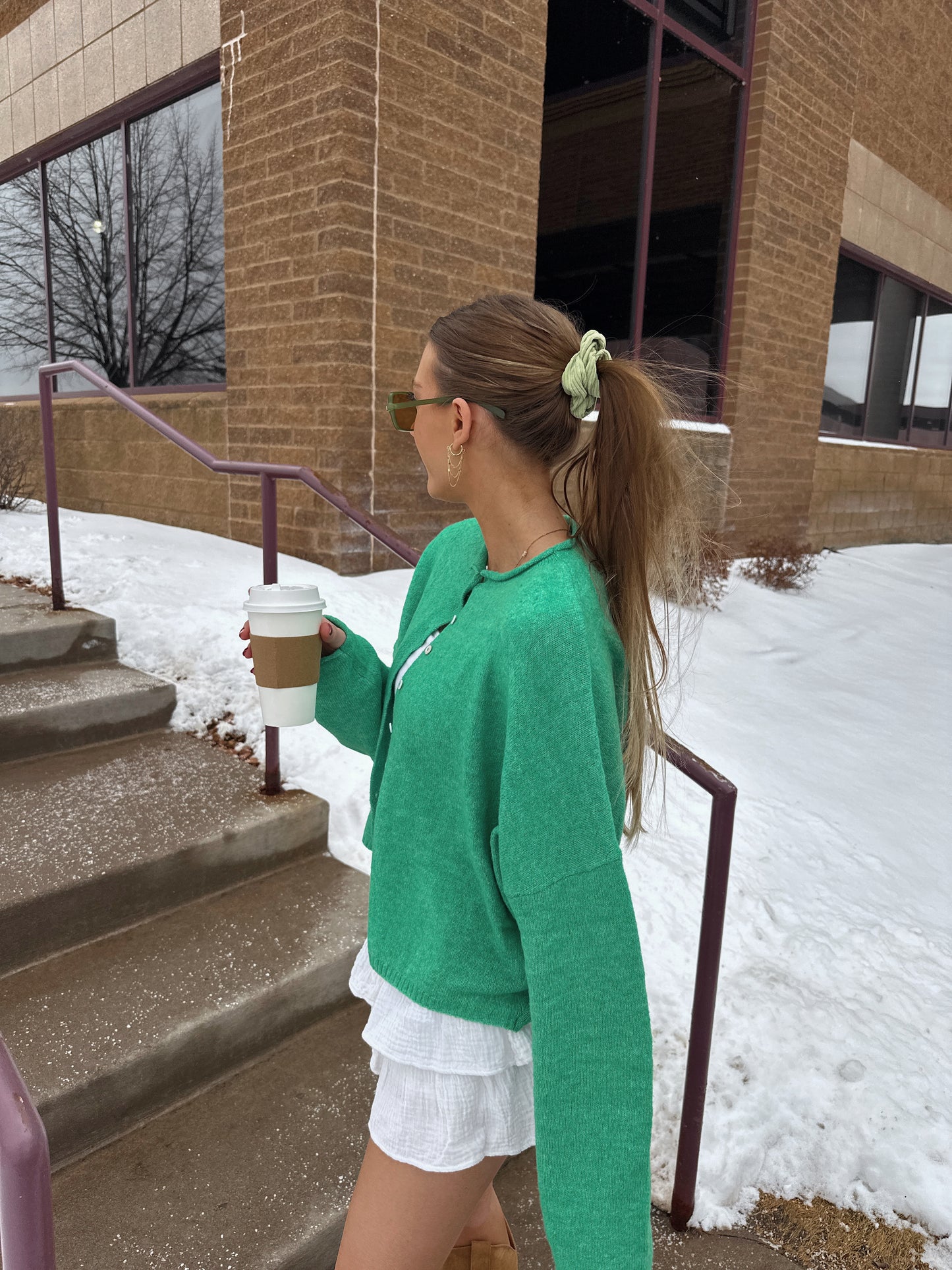 Ashtyn Cardigan - Kelly Green