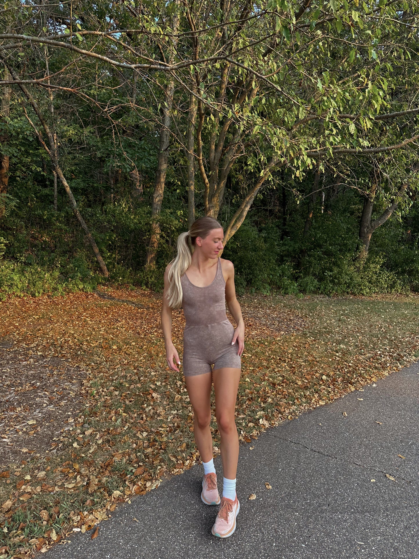 Brynn Romper - Mocha