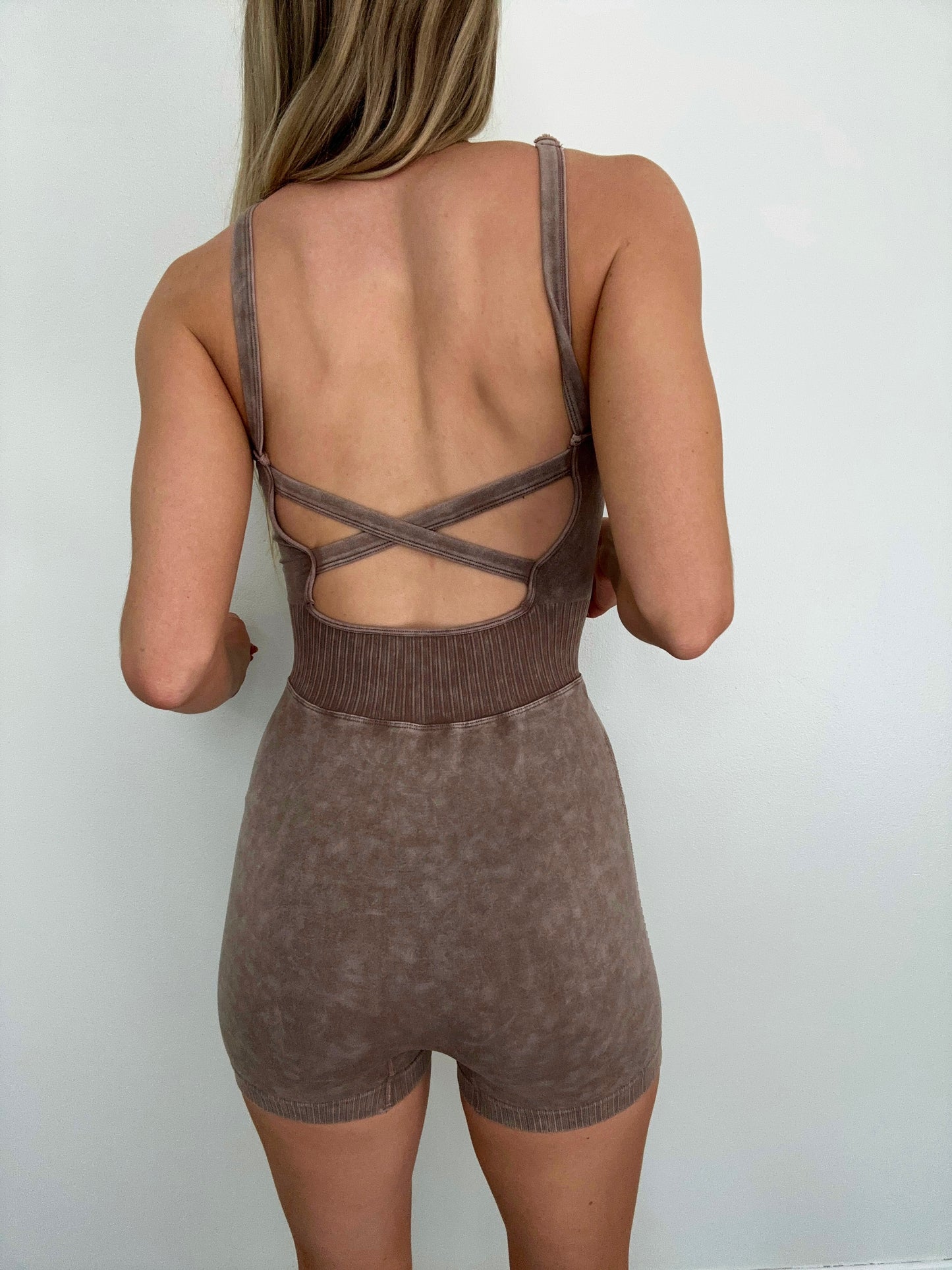 Brynn Romper - Mocha