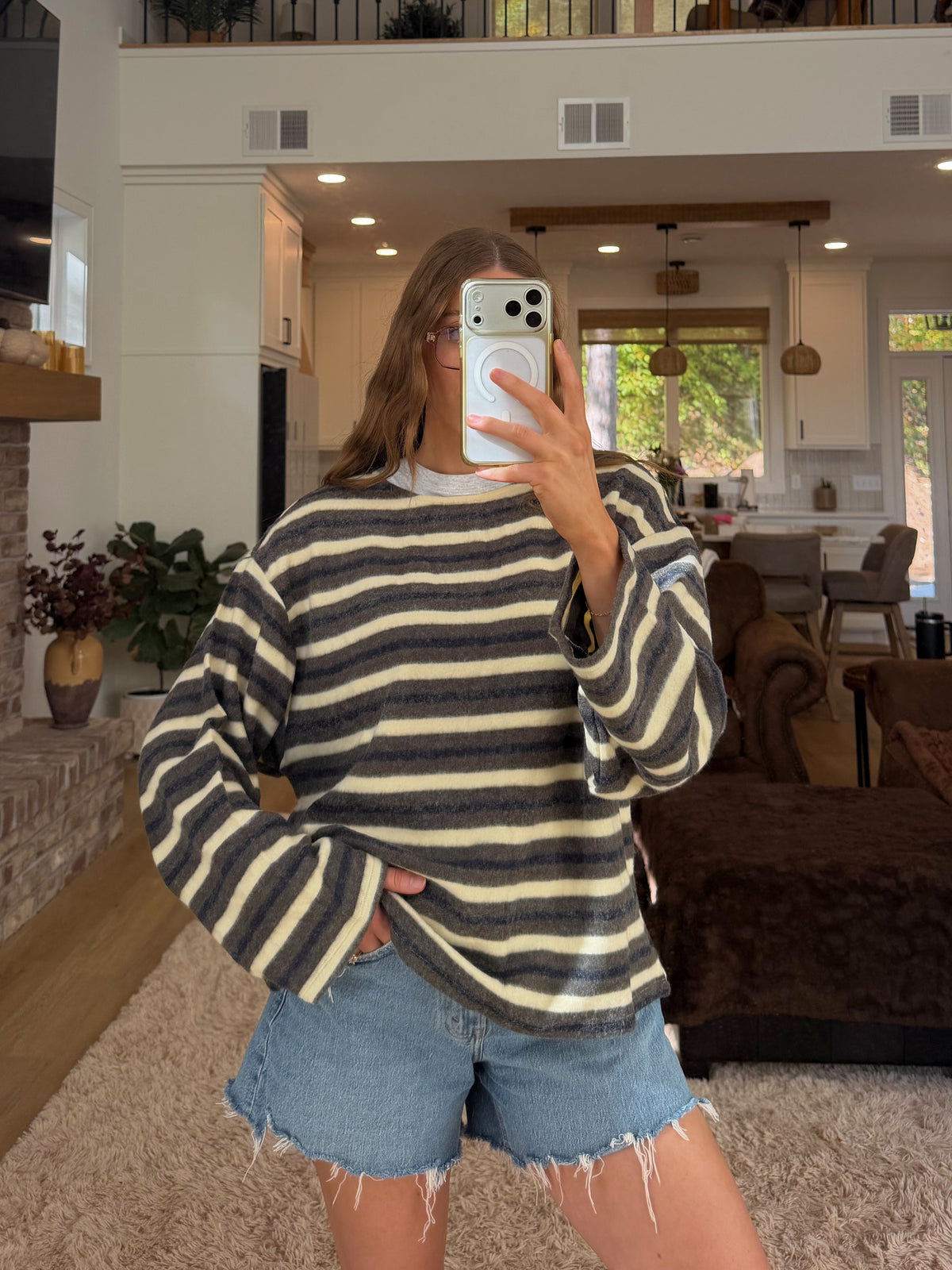 Radley Striped Long Sleeve — Olive