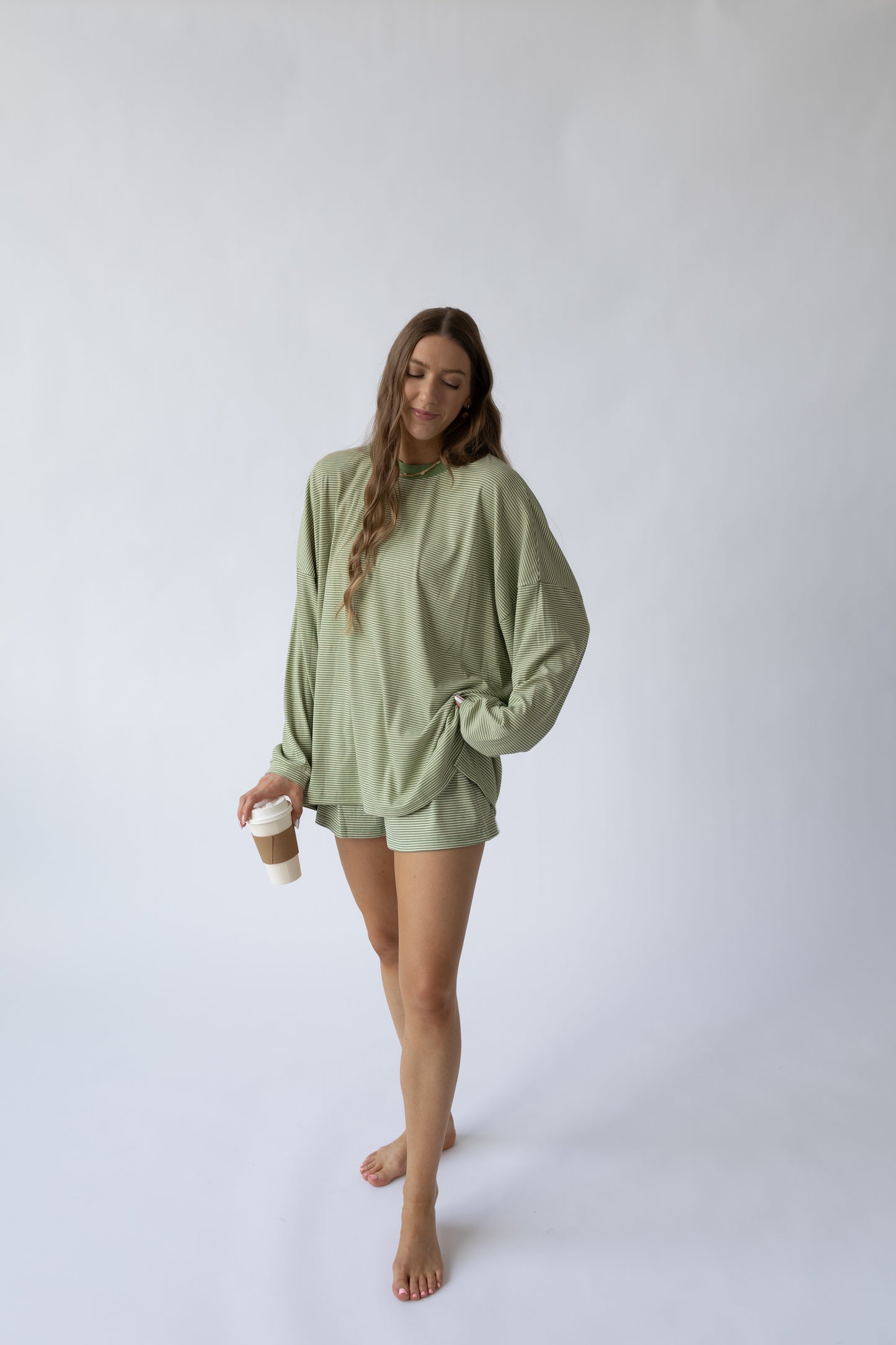 Asher Striped Top — Green