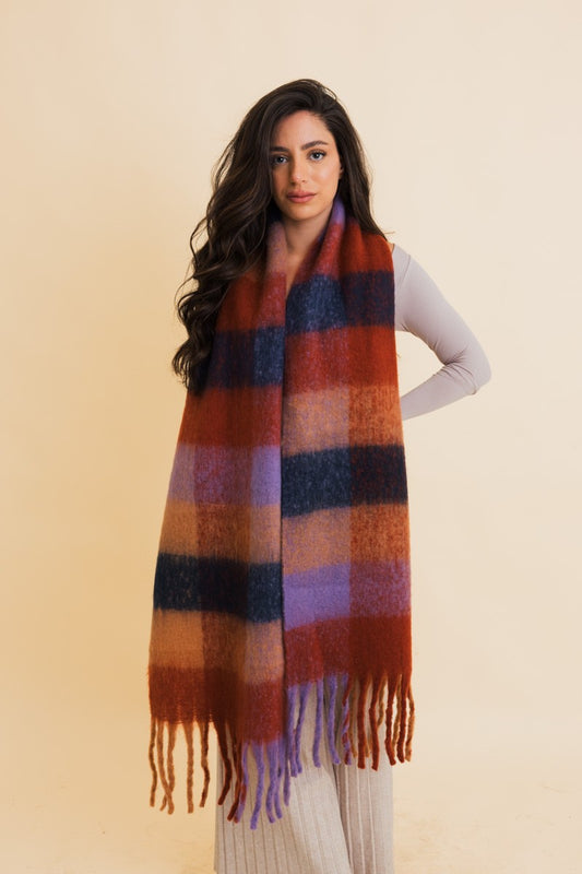 Delphine Scarf - Red