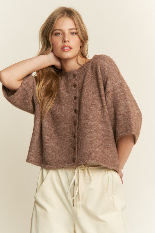 Brielle Cardigan - Mocha