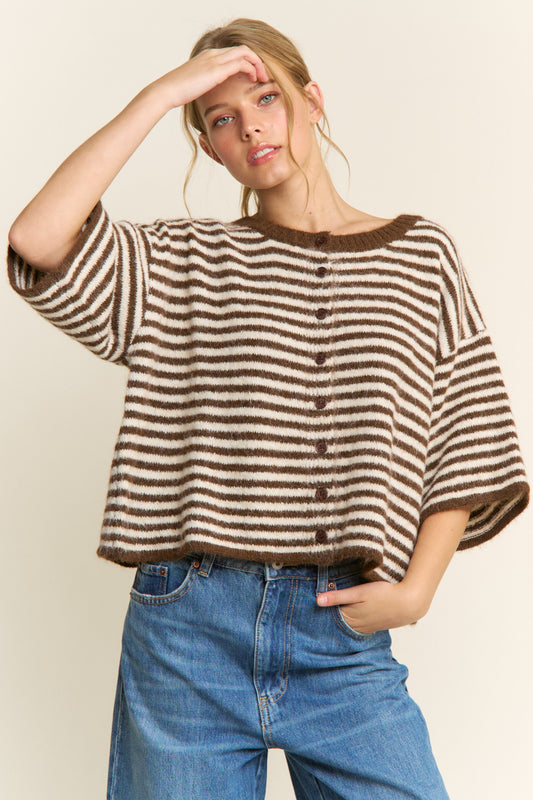 Brielle Cardigan - Striped