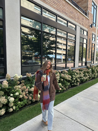 Delphine Scarf - Red
