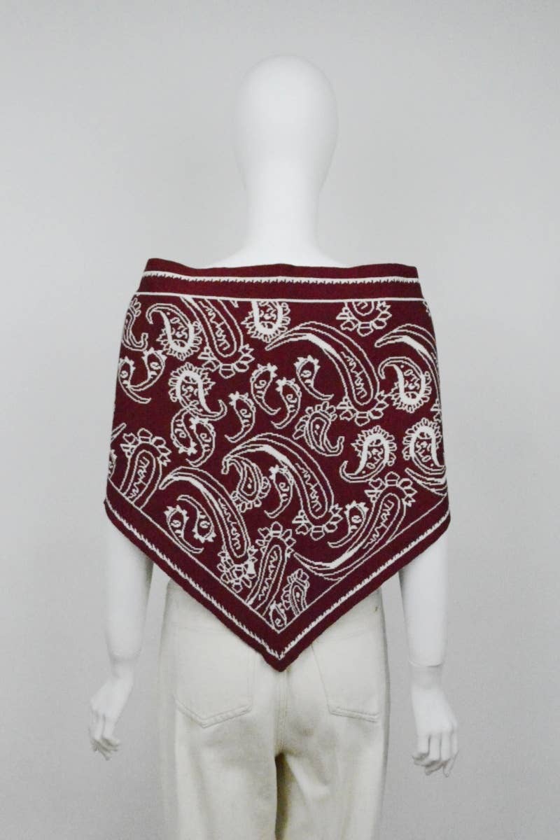 Paisley Knit Scarf