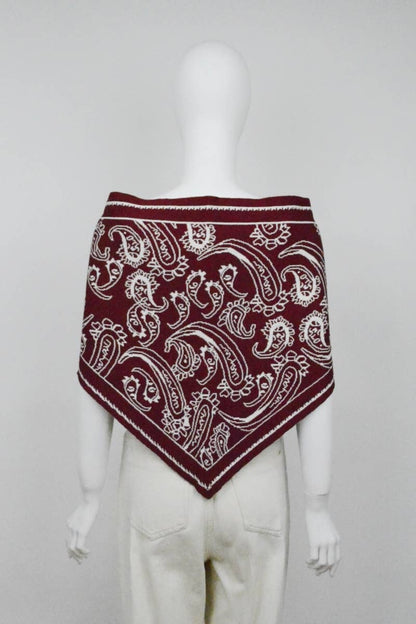 Paisley Knit Scarf