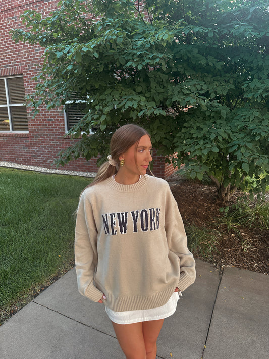 Brooklyn Baby Sweater - Cream