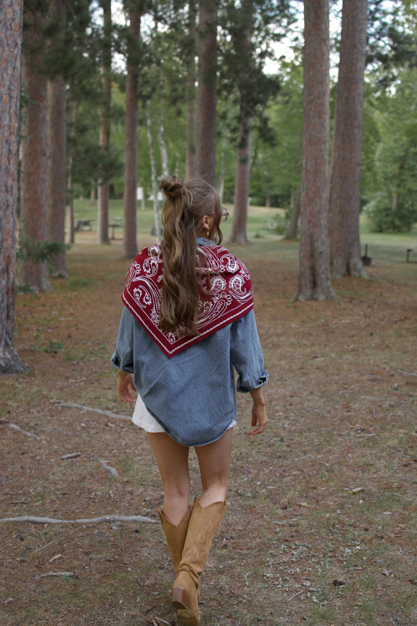 Paisley Knit Scarf