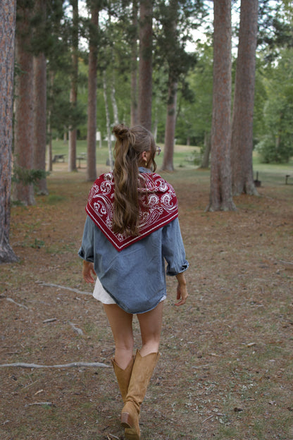 Paisley Knit Scarf