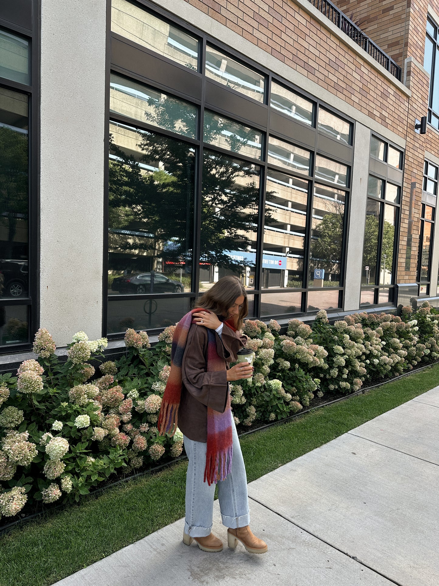 Delphine Scarf - Red
