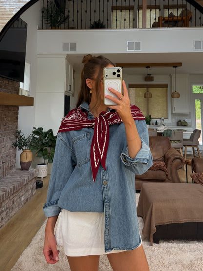 Paisley Knit Scarf