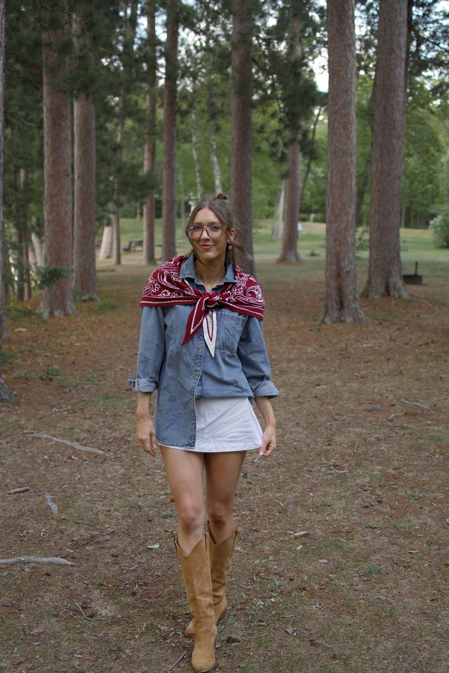 Paisley Knit Scarf