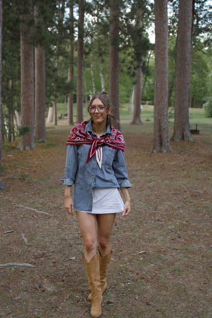 Paisley Knit Scarf