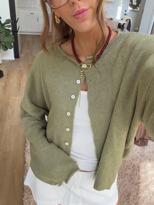 Ashtyn Cardigan — Sage