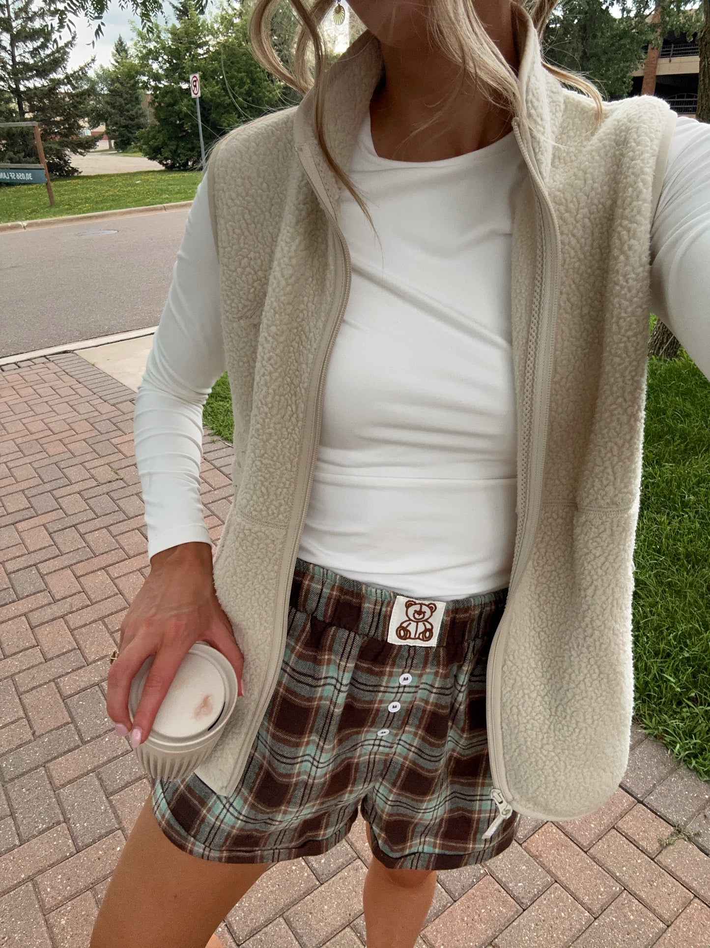 Teddy Plaid Shorts