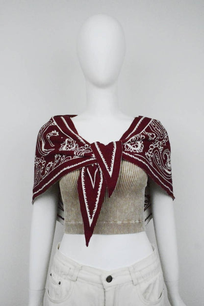 Paisley Knit Scarf